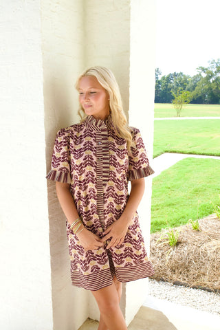 Bring The Breeze Fall Print Dress