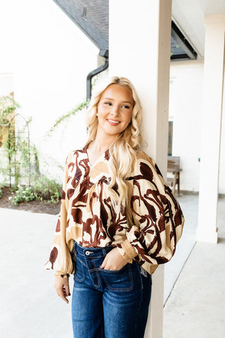 Golden Hour Floral Blouse
