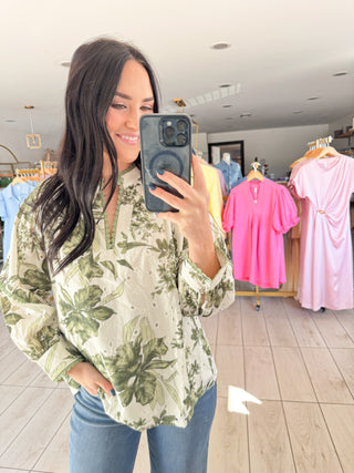 Sweetest Blooms Eyelet Blouse