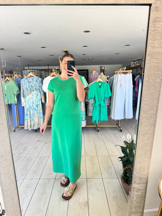 By The Bay Dress-Green