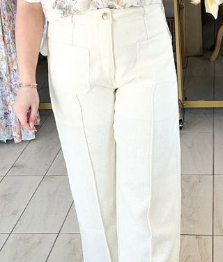 Ivory Plaza Pants