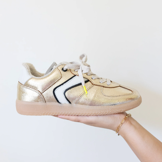 Sylvia Metallic Gold Sneaker