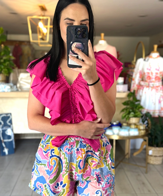 The Feisty Fuchsia Top