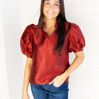 All I Want Red Blouse