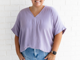 Love you Blouse- Lavender