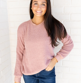 Off The Deep End Pink Sweater