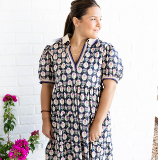 Midnight Blossom Dress