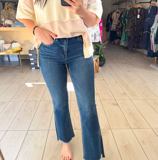 Inspirational High Rise Denim Jeans- Vervet