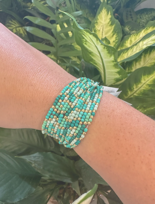 Teal Bead Bracelet