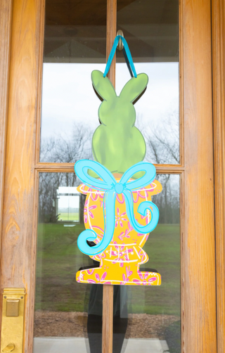 Bunny Topiary Door Hanger