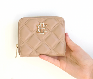 Blakely Wallet Latte Quilted