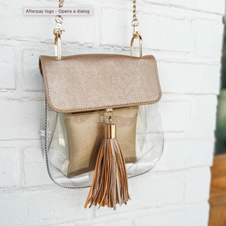 The Mae Tassel Clear Bag